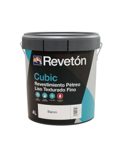 Reveton Cubic Pétreo Extramate Blanco 4 Lt