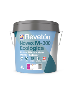 Pintura Mate Novex M-300 Ecológica Antimoho Blanco 4 Lt