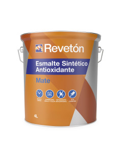 Reveton Esmalte Antioxidante Mate Negro 4 Lt