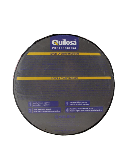 Cinta Bituminosa Impermeable Negro 10 Cm X 10 Mts