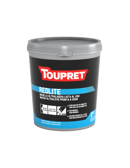 Masilla Ultraligera Al Uso Redlite Toupret 1 Lt
