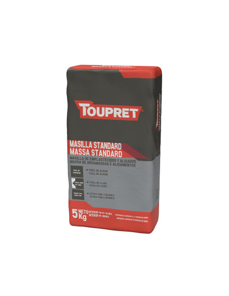 Masilla Estándar Top Calidad Toupret 5 Kg