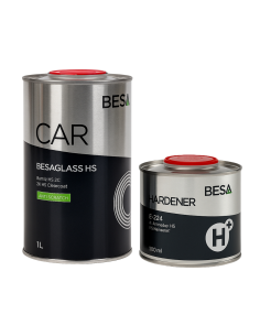 Kit Barniz Hs 2:1 Anti-Scratch 2K Besaglass + Catalizador...