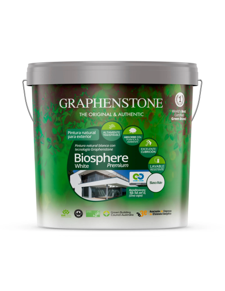 Pintura Exterior a la Cal Mineral Biosphere Blanco 4 Lt