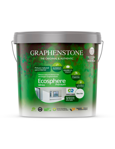 Pintura Interior a la Cal Ecológica Ecosphere Blanco 1 Lt