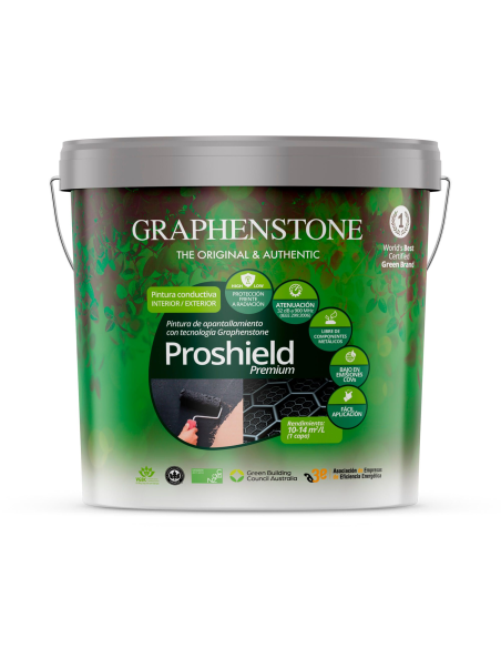 Pintura Conductiva de Apantallamiento Proshield Negro Mate 15 Lt