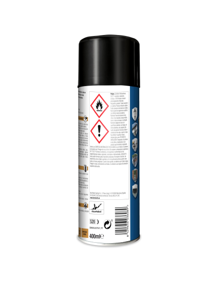 Spray Hammerite Antioxidante Liso Brillante Negro 400 Ml