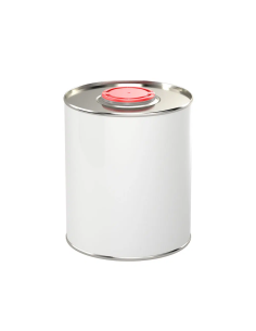 Envase Cilíndrico Metálico Esmaltado Blanco Exterior...