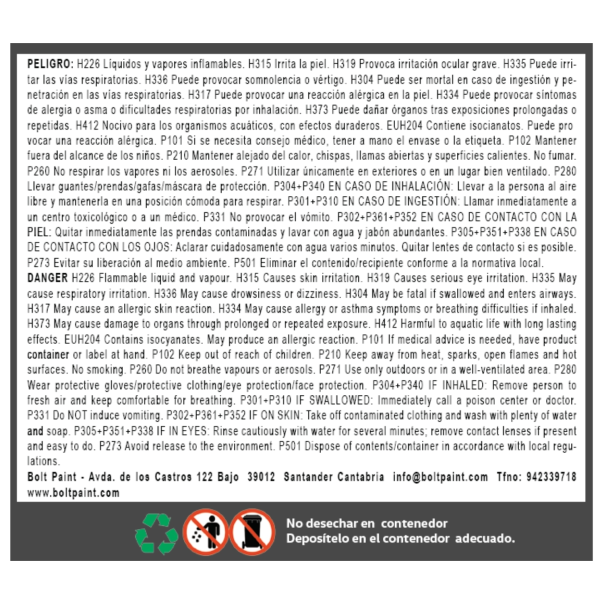 Kit Barniz + Catalizador Hs 2:1 Normal 2K Bolt 1,5 Lt