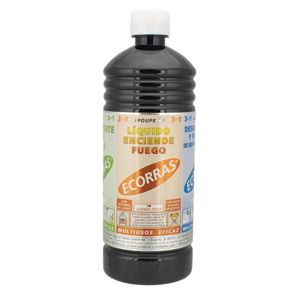 Ecorras 3 en 1 Disolvente - Desengrasante- Enciende fuegos Dispistol 750 Ml