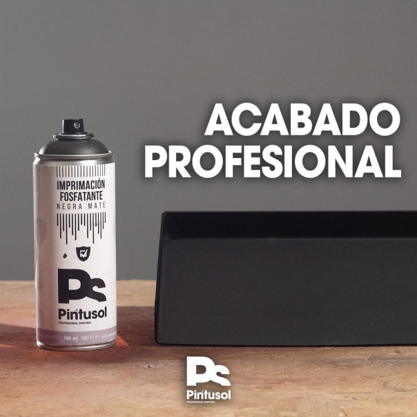 Spray Imprimación Fosfatante De Anclaje Negro Pintusol 400 Ml