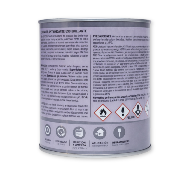 Esmalte Antioxidante Liso Brillante 750 Ml