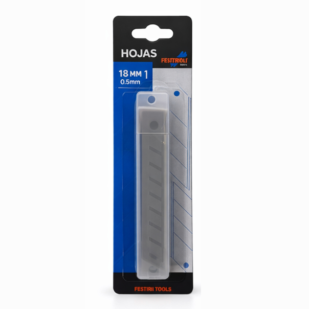 Pack 10 hojas Cutter Essential Hoja 18 Mm