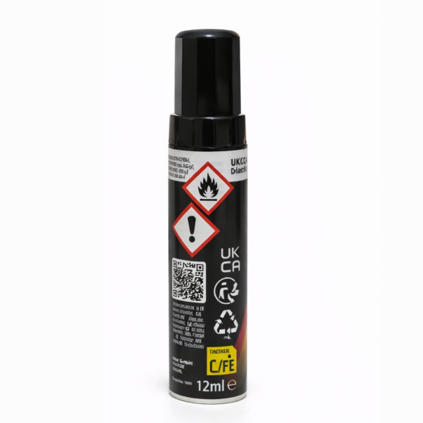 Pincel De Retoques Negro Brillante Liso Motip 12 Ml