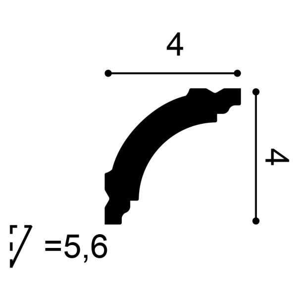 Orac Decor Cornisa 200X4X4 Cm Cb510