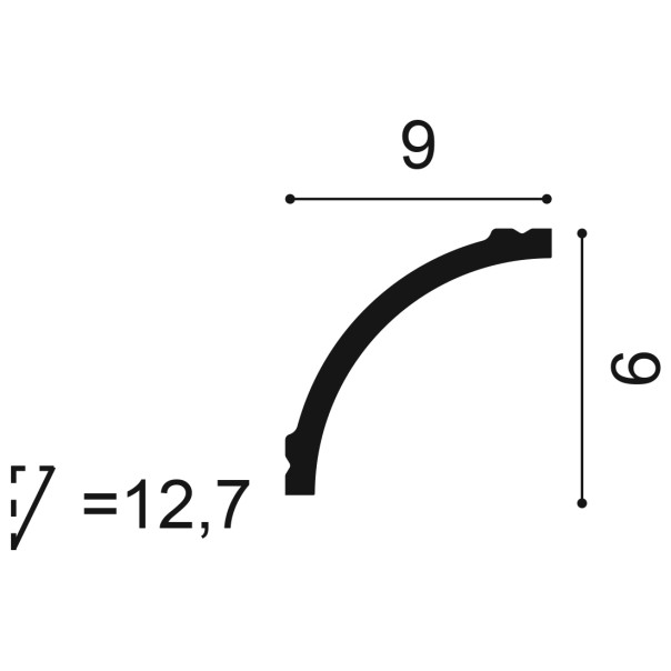 Orac Decor Cornisa 200X9X9 Cm Cb524N