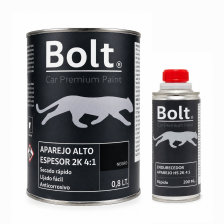 Kit Aparejo Alto Espesor Hs Rapid Negro 2K 4:1 Bolt 0,8 +...