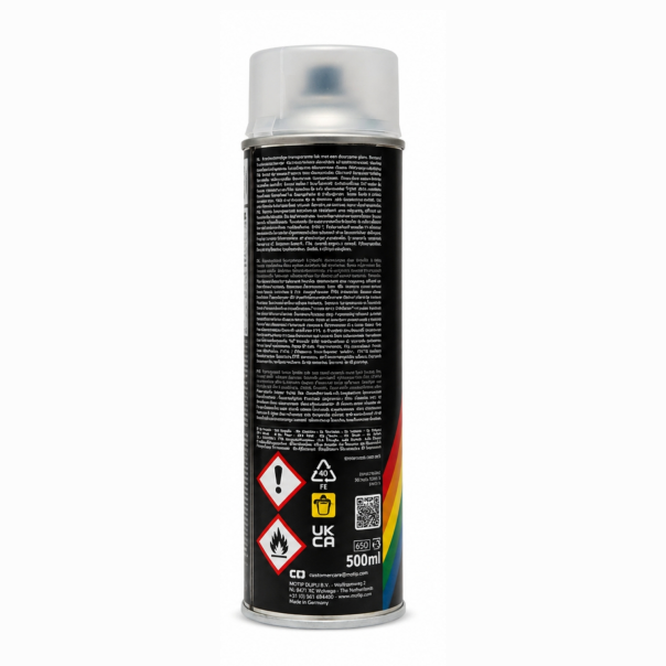 Spray Barniz 1K Tranparente Mate UV Motip 500 Ml