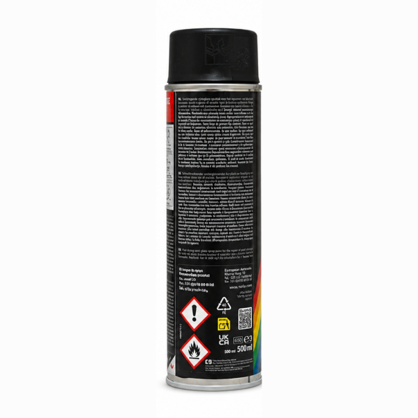 Spray Pintura Negro Satinado Motip 500 Ml