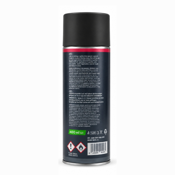 Spray Negro Mate J-13 Besa 400 Ml