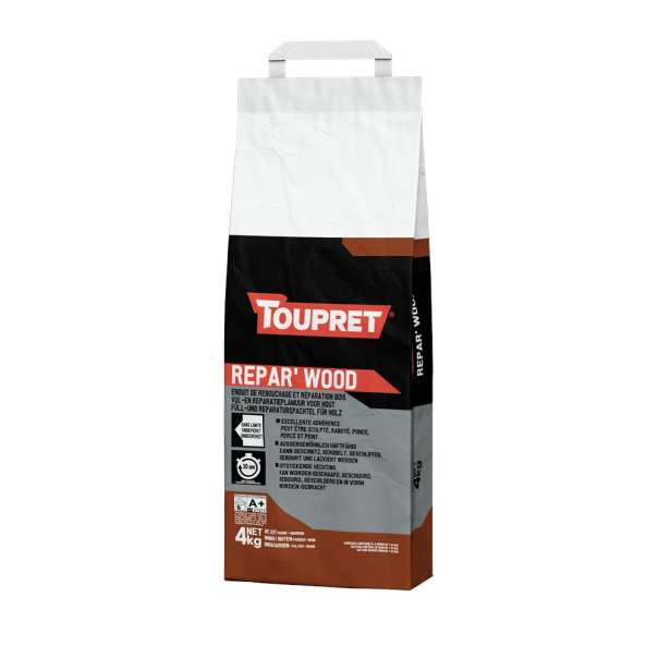Toupret Masilla Reparación Madera Repar Wood 4 Kg