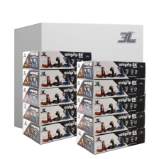 Pack 10 Cajas Guantes De Nitrilo Texturizado Unigrip Bk...