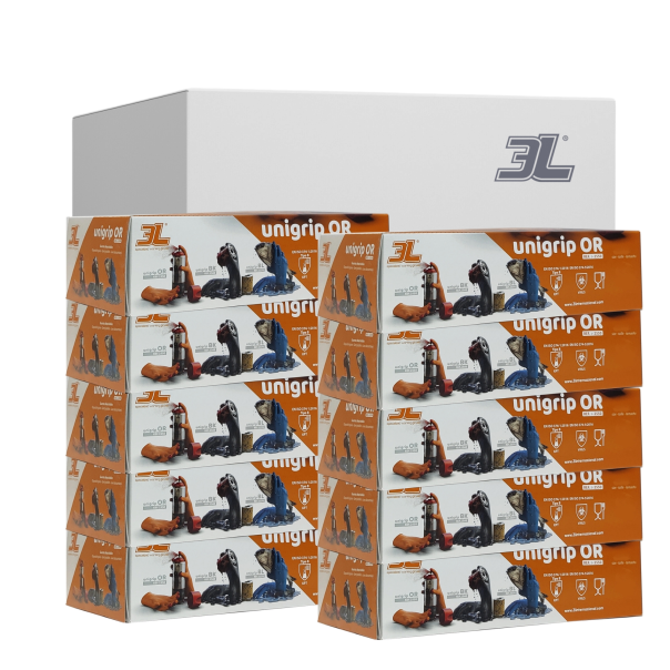 Pack 10 Cajas Guantes De Nitrilo Texturizado Unigrip Or 50 Uds. Talla M