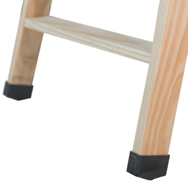 Escalera De Madera Abys 60 Tijera Profesional 3 Peldaños 6 cm