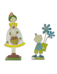 Lote 2 Figuras Primavera De Madera